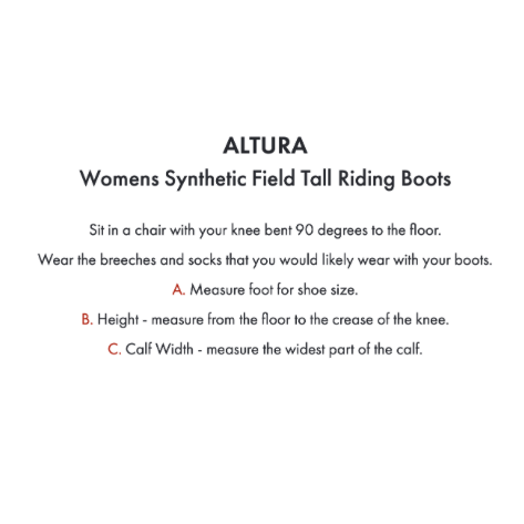 Altura Women's Tall Synthetic Riding Boots