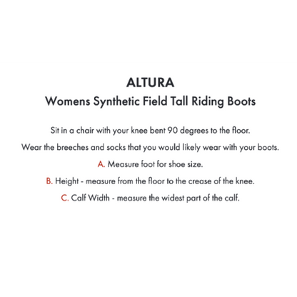 Altura Women's Tall Synthetic Riding Boots