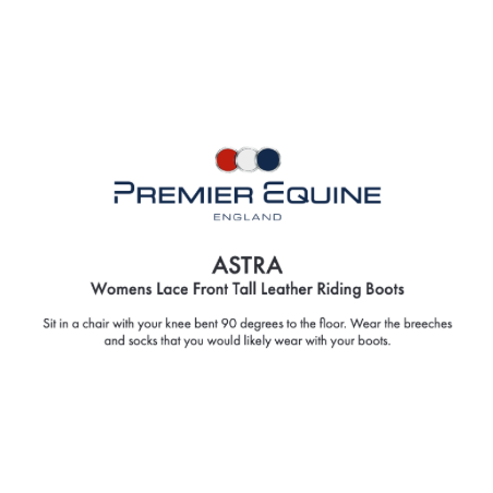 Astra Womens Lace Front Tall Leather Riding Boots