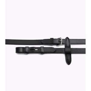 Senado Plain Leather Reins - Black