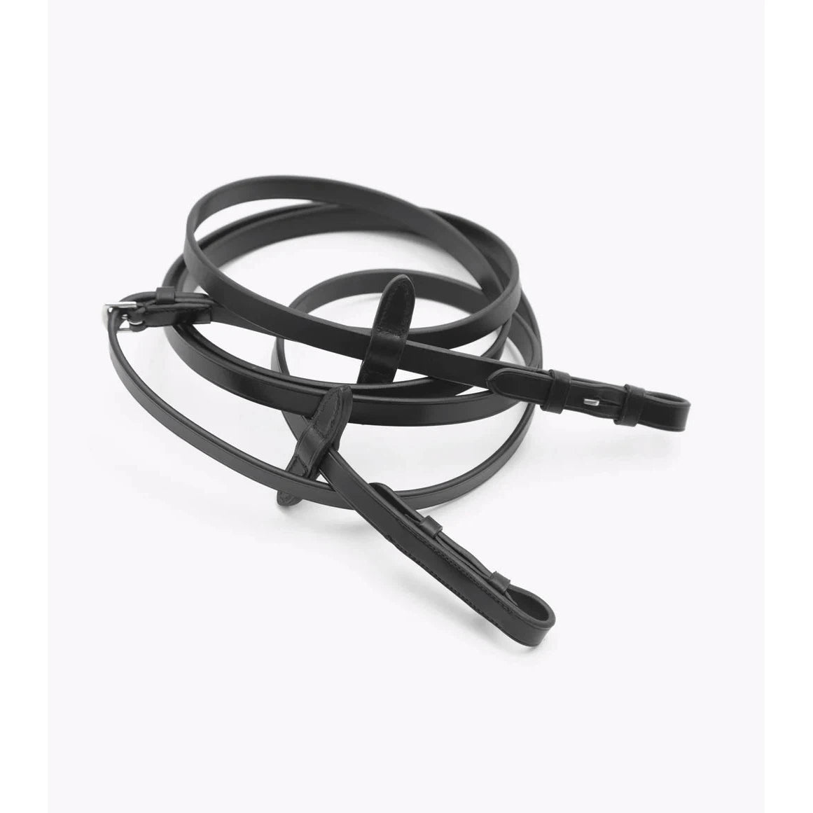 Senado Plain Leather Reins - Black