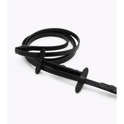 Senado Plain Leather Reins - Black