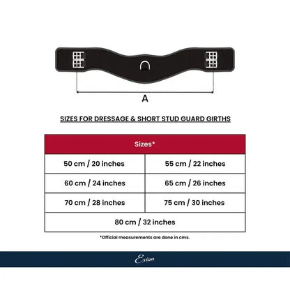 Padded Anatomic Leather Dressage Girth