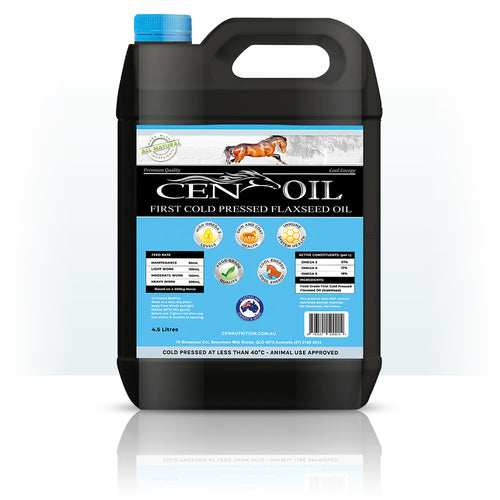 CEN Oil - First Cold Pressed Flaxseed Oil For Horses - 4.5L