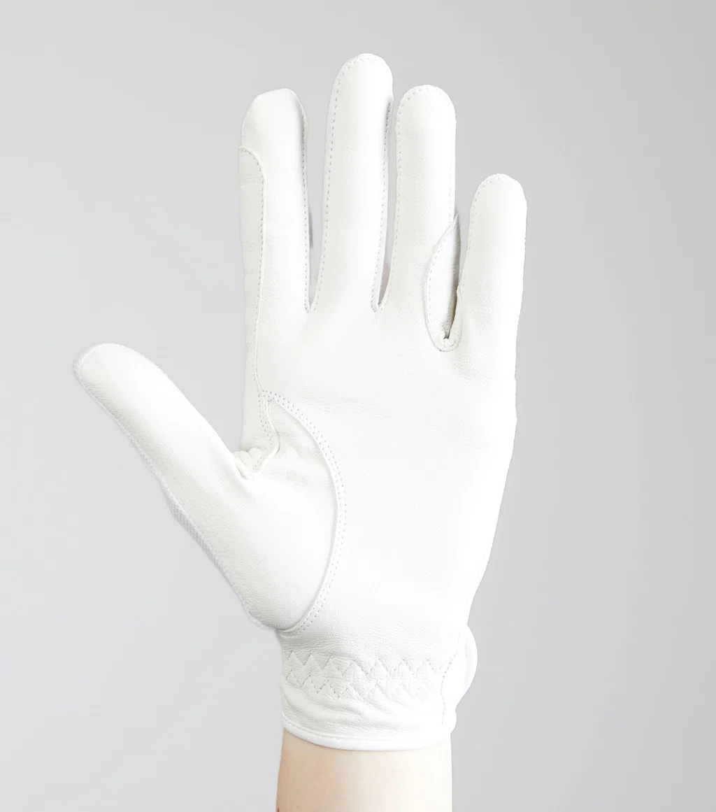 Bordoni Leather Mesh Riding Gloves