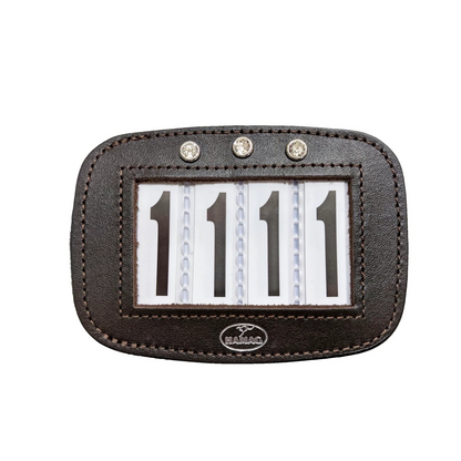 Leather Saddle Cloth Number Holders (Pair)