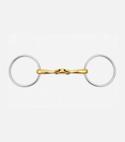 Aurion Large Loose Ring Double Jointed Snaffle with Lozenge