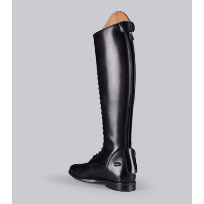 Astra Womens Lace Front Tall Leather Riding Boots