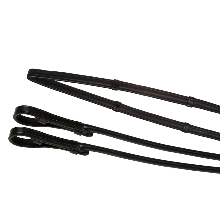 Padded Nappa Leather Curb Reins (Rolled)