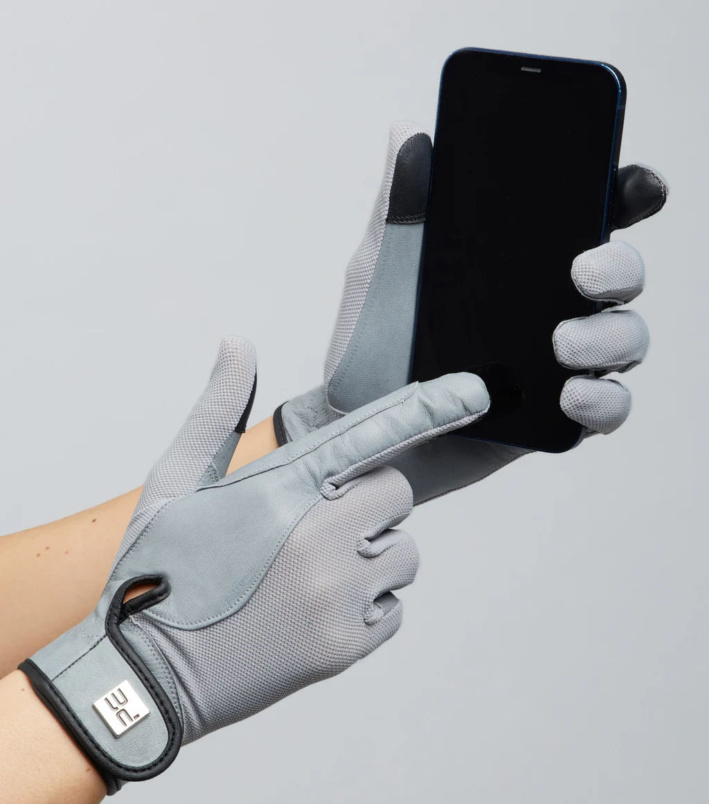 Bordoni Leather Mesh Riding Gloves