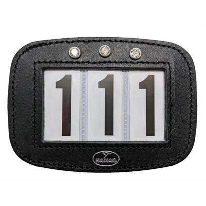 Leather Saddle Cloth Number Holders (Pair)