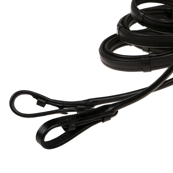 Padded Nappa Leather Curb Reins (Rolled)