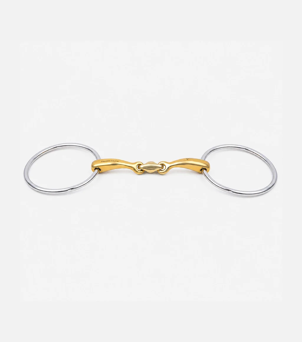 Aurion Large Loose Ring Double Jointed Snaffle with Lozenge