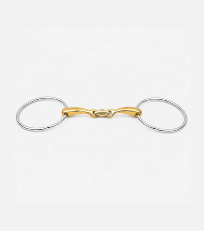 Aurion Large Loose Ring Double Jointed Snaffle with Lozenge