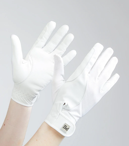 Bordoni Leather Mesh Riding Gloves