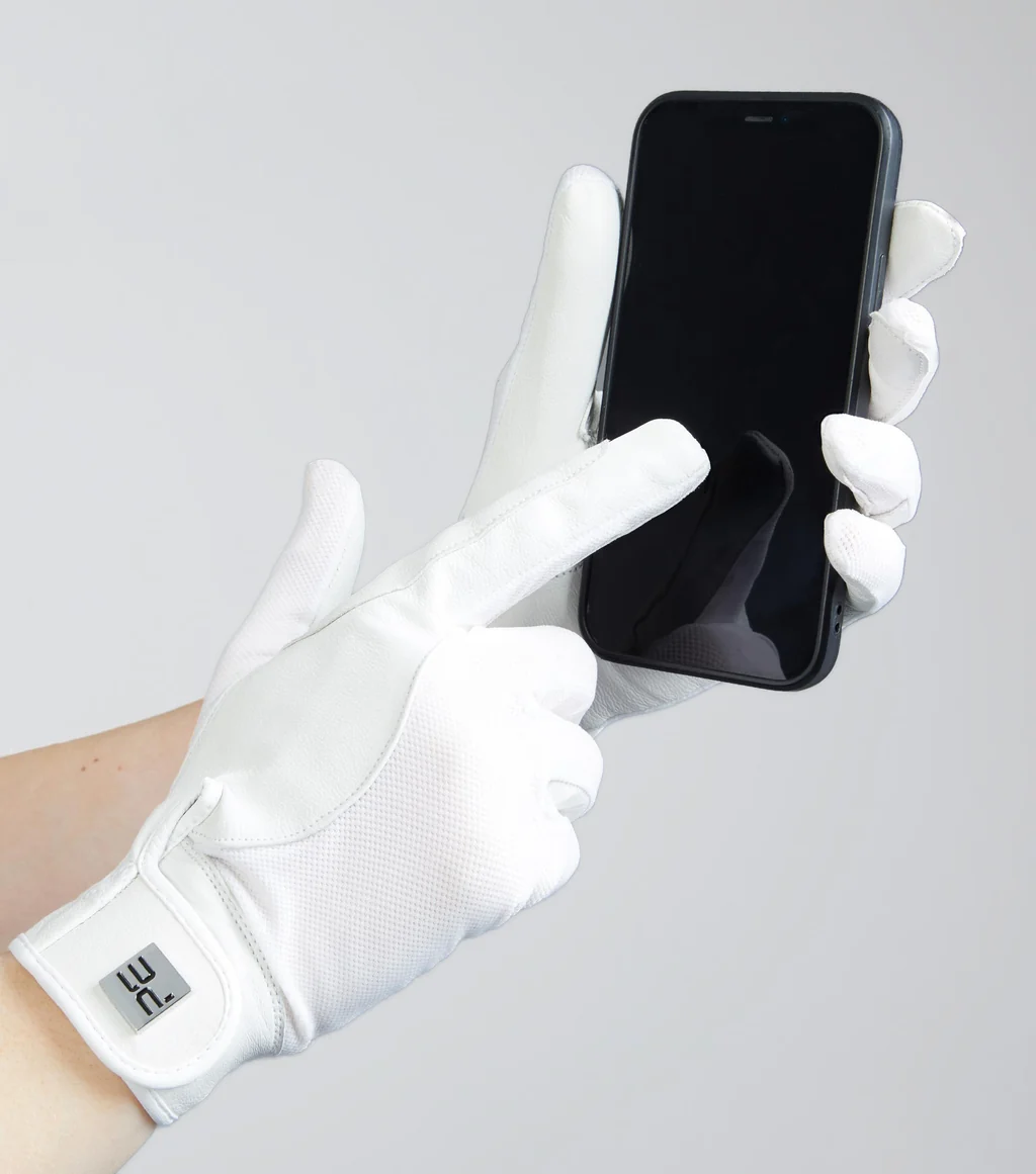 Bordoni Leather Mesh Riding Gloves