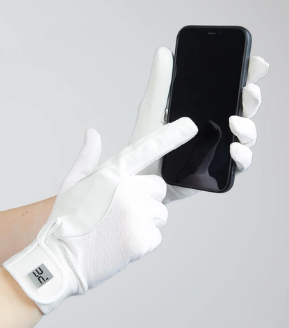 Bordoni Leather Mesh Riding Gloves