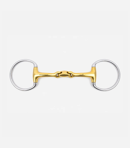 Aurion Eggbutt Ring Double Jointed Snaffle with Lozenge