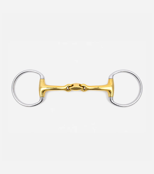 Aurion Eggbutt Ring Double Jointed Snaffle with Lozenge