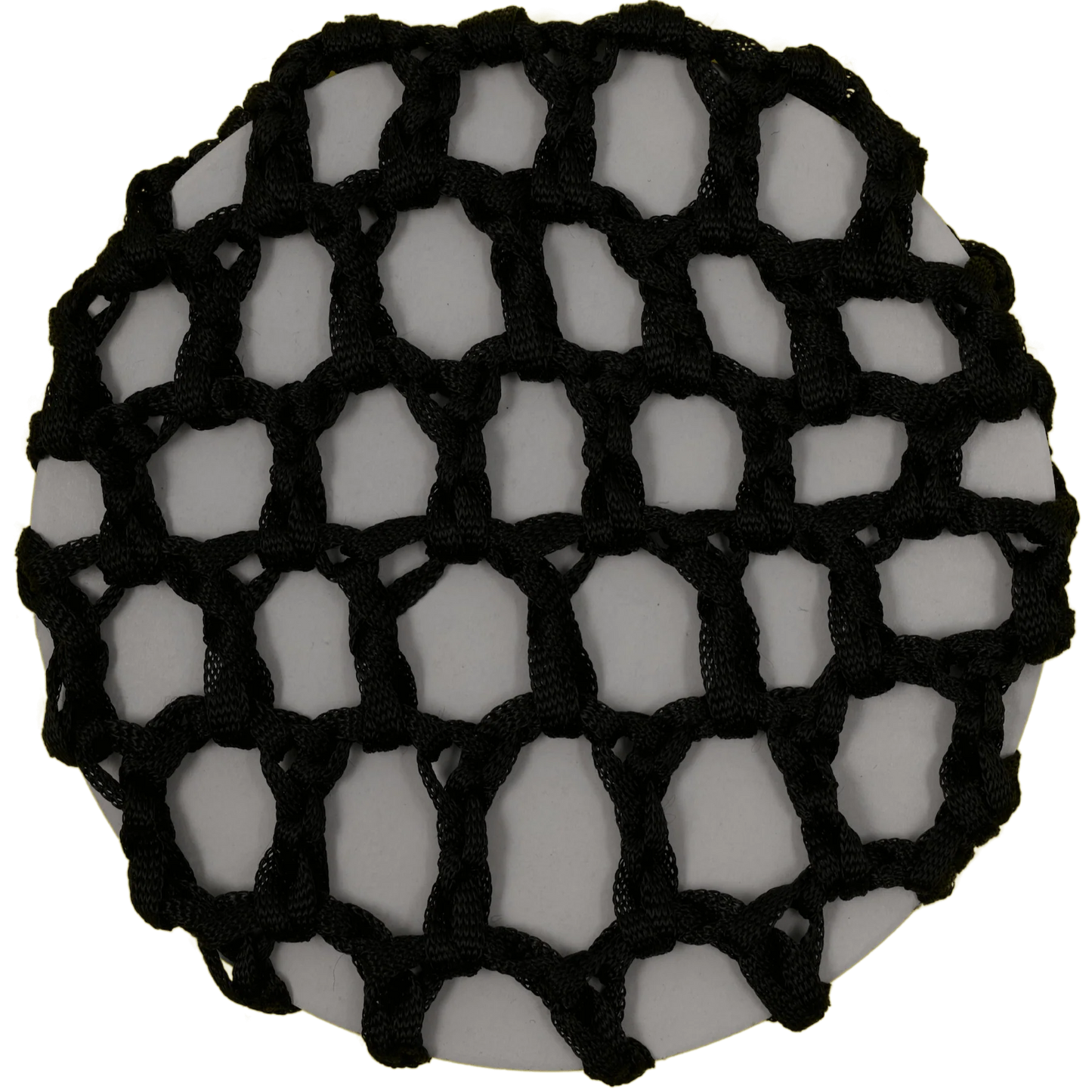 Black Crocheted Ribbon Hair Bun Net