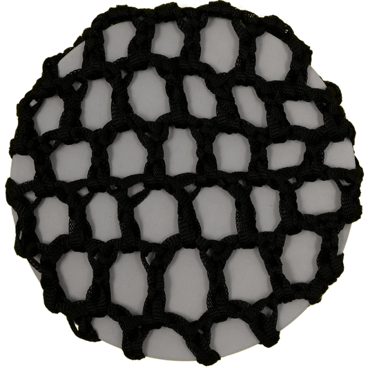 Black Crocheted Ribbon Hair Bun Net