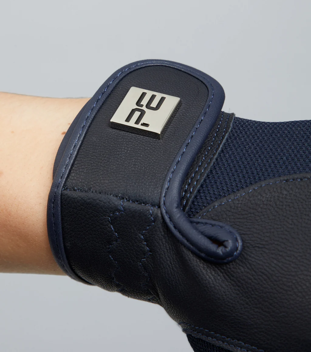 Bordoni Leather Mesh Riding Gloves