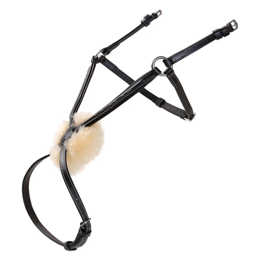 Grackle Noseband with Sheepskin