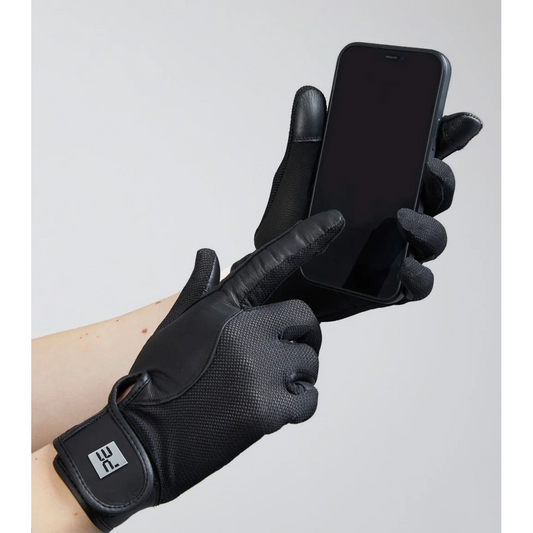 Bordoni Leather Mesh Riding Gloves