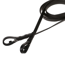 Load image into Gallery viewer, Padded Nappa Leather Curb Reins - Flat