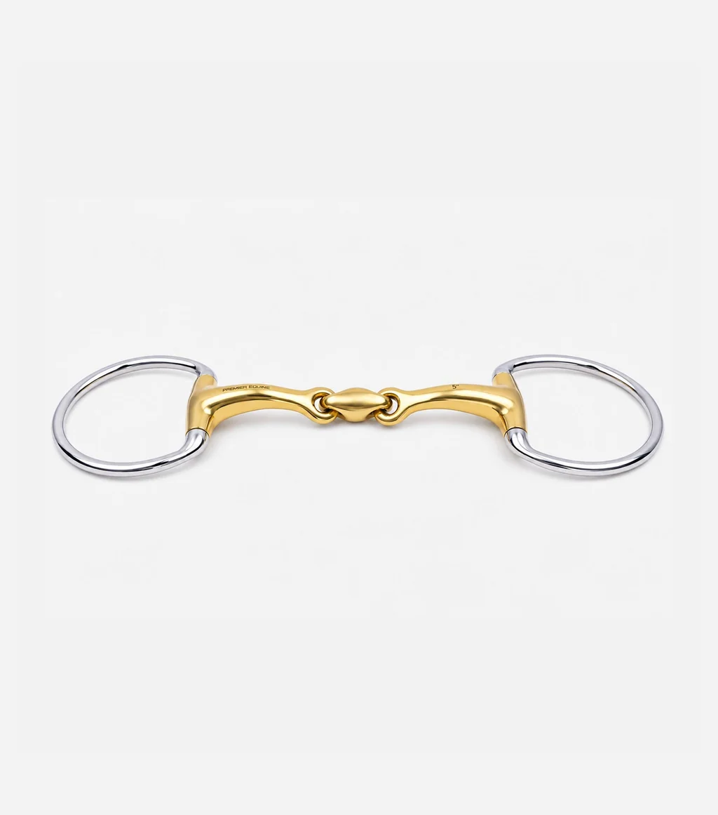 Aurion Eggbutt Ring Double Jointed Snaffle with Lozenge