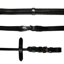 Load image into Gallery viewer, Padded Nappa (Rolled) Leather Reins