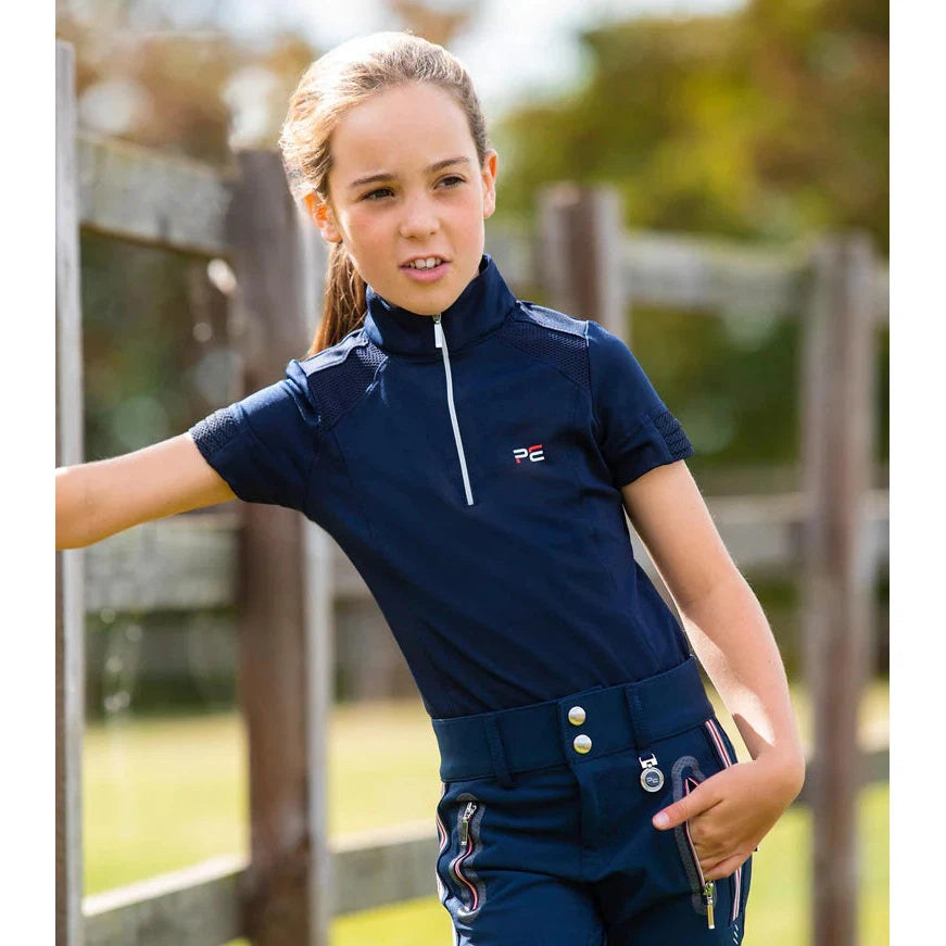 Mini Remisa Girl's Technical Short Sleeve Riding Top