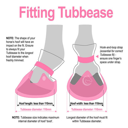Tubbease Hoof Sock Pink 110mm