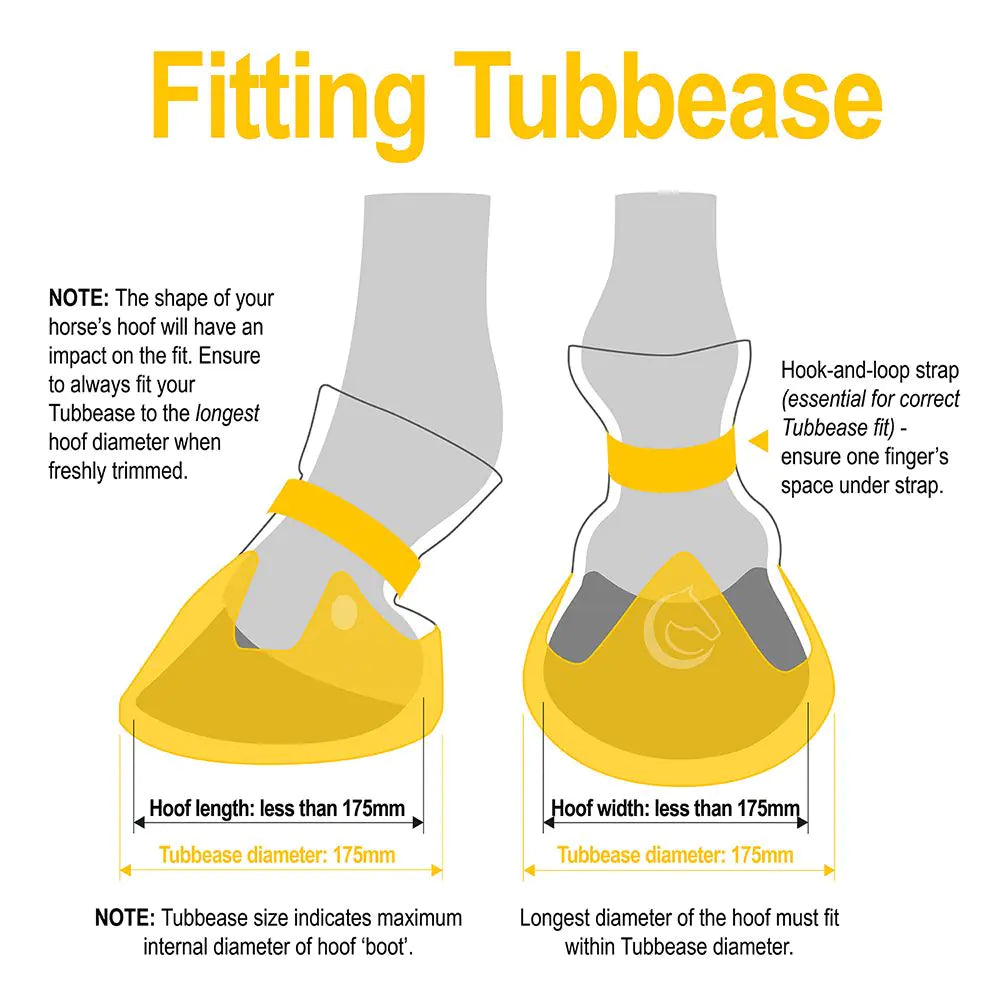 Tubbease Hoof Sock Yellow 175 mm