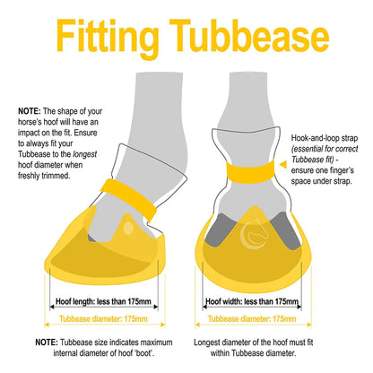 Tubbease Hoof Sock Yellow 175 mm