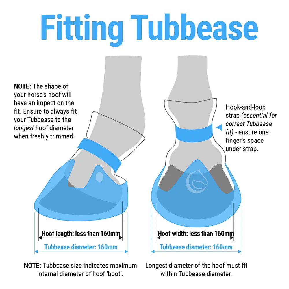 Tubbease Hoof Sock Blue 160 mm