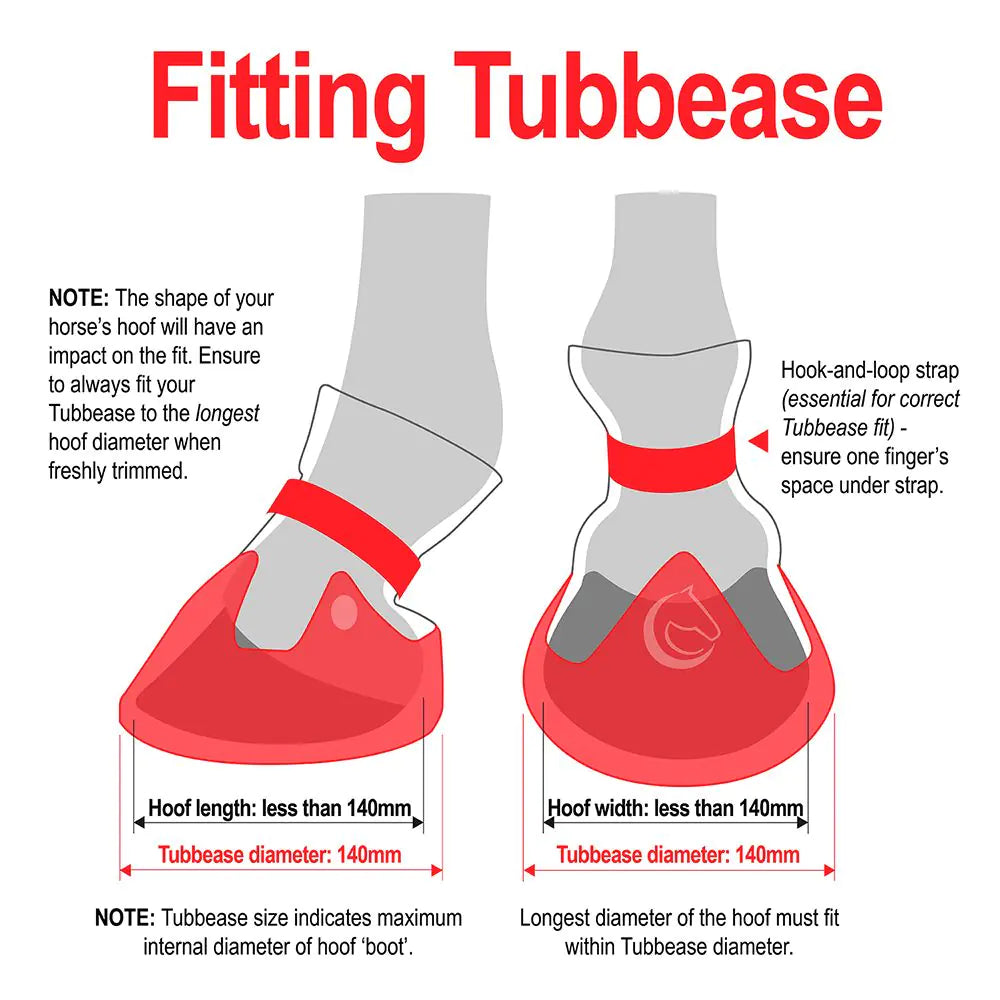 Tubbease Hoof Sock Red 145 mm