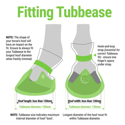 Tubbease Hoof Sock Green 130mm