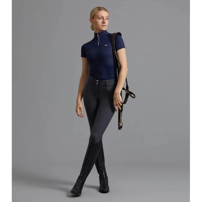 Virtue Ladies Full Seat Gel Riding Breeches - Black/UK 10