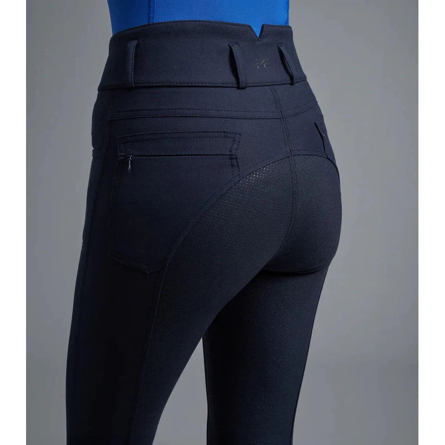 Virtue Ladies Full Seat Gel Riding Breeches - Black/UK 10