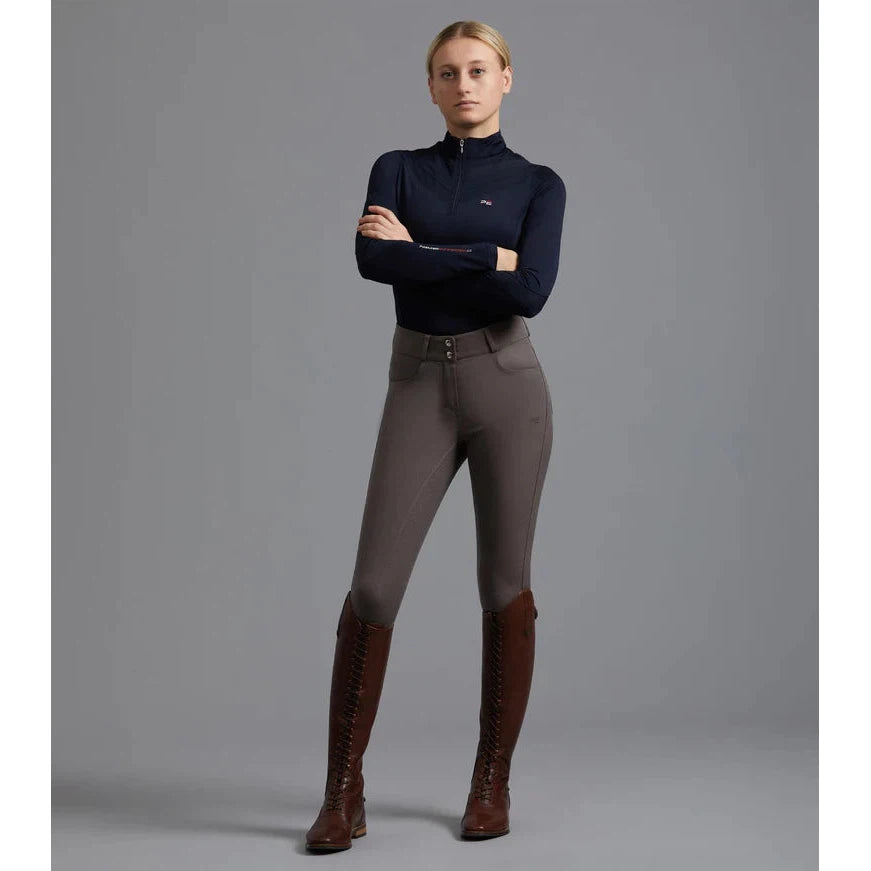 Virtue Ladies Full Seat Gel Riding Breeches - Black/UK 10