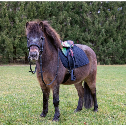Colourful Shetland Pony Saddle Set