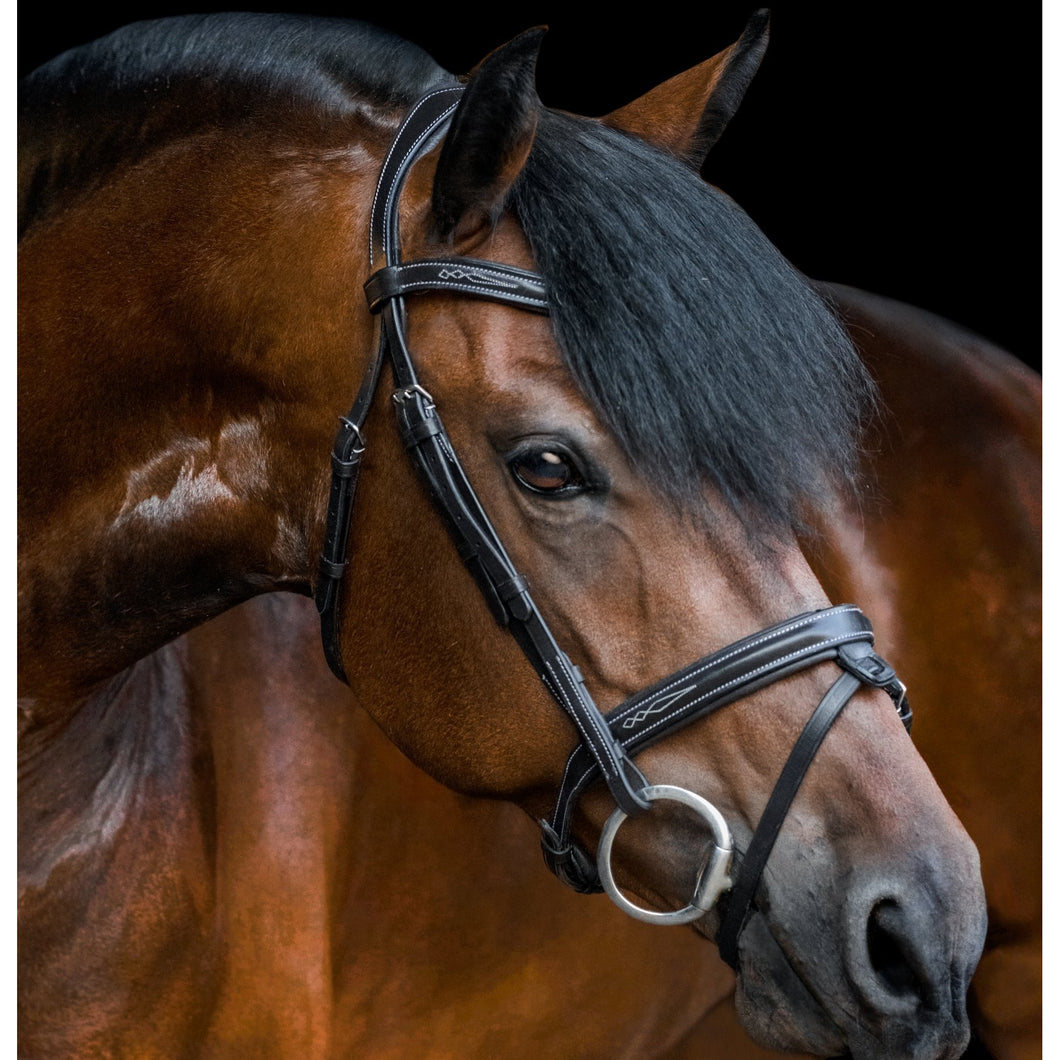 Milan Italian Leather Bridle (Convertible) (No reins)