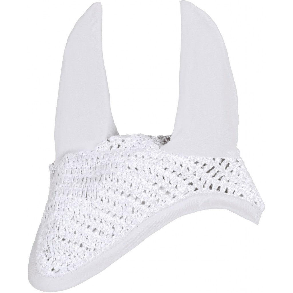 White Allround Ear Bonnet - Cob Size