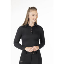 Load image into Gallery viewer, Rose Gold Glamour Long Sleeve Polo shirt