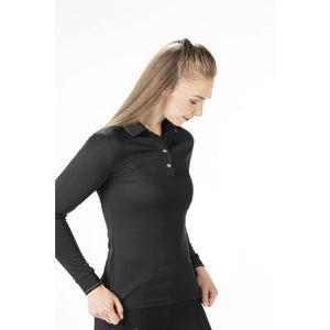 Rose Gold Glamour Long Sleeve Polo shirt