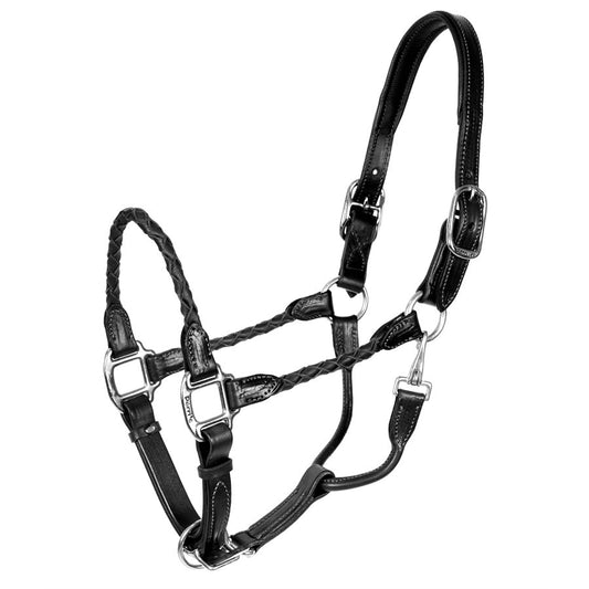 Braided Leather Halter
