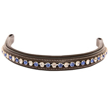 Load image into Gallery viewer, Blue/Clear Crystal Browband