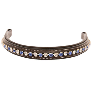 Blue/Clear Crystal Browband
