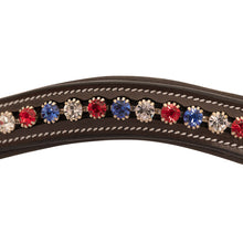 Load image into Gallery viewer, Red/White/Blue Crystal Browband